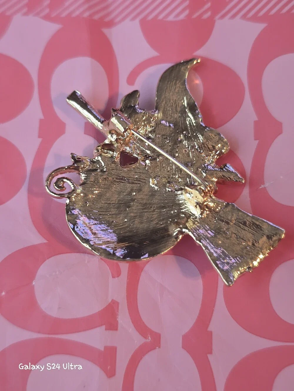 Witch Hat, Broom, Pumpkin Fall Decor Brooch NEW